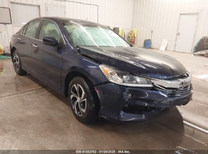 2017 HONDA ACCORD LX Blue  Gasoline 1HGCR2F36HA213168 photo #1