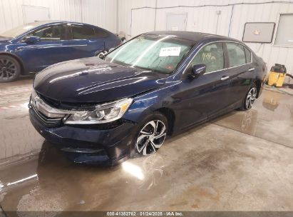 2017 HONDA ACCORD LX Blue  Gasoline 1HGCR2F36HA213168 photo #3