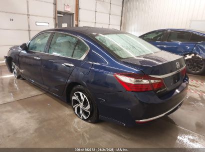 2017 HONDA ACCORD LX Blue  Gasoline 1HGCR2F36HA213168 photo #4