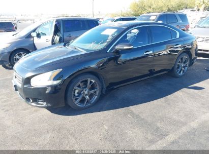 2013 NISSAN MAXIMA 3.5 SV Black  Gasoline 1N4AA5AP9DC847586 photo #3