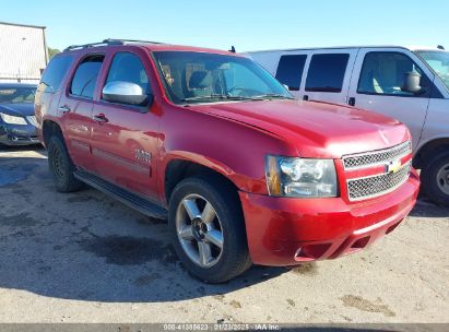 2013 CHEVROLET TAHOE LS Red  Flexible Fuel 1GNSCAE08DR232045 photo #1