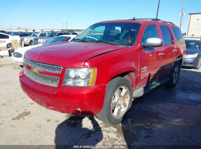 2013 CHEVROLET TAHOE LS Red  Flexible Fuel 1GNSCAE08DR232045 photo #3