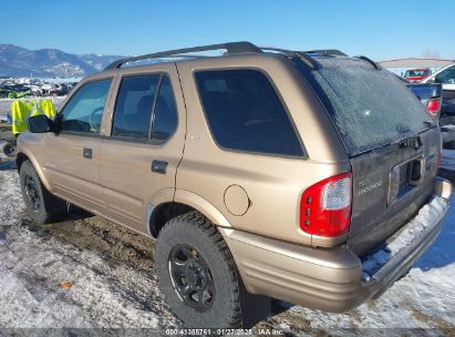 2002 ISUZU RODEO LS 3.2L/LSE 3.2L V6/S/S 3.2L V6 Tan  Gasoline 4S2DM58W824320291 photo #4