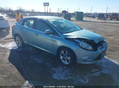 2012 FORD FOCUS SEL Light Blue  Gasoline 1FAHP3H23CL390185 photo #1