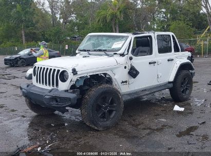 2021 JEEP WRANGLER UNLIMITED SAHARA ALTITUDE 4X4 White  Gasoline 1C4HJXEG3MW505192 photo #3