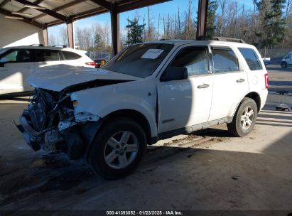 2008 FORD ESCAPE HYBRID White  Hybrid 1FMCU59HX8KA17102 photo #3