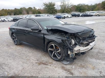 2018 HONDA ACCORD SPORT Black  Gasoline 1HGCV1F35JA036561 photo #1