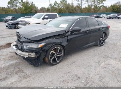 2018 HONDA ACCORD SPORT Black  Gasoline 1HGCV1F35JA036561 photo #3