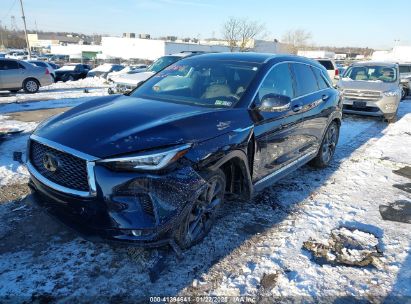 2019 INFINITI QX50 ESSENTIAL Blue  Gasoline 3PCAJ5M34KF111514 photo #3