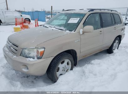 2006 TOYOTA HIGHLANDER LIMITED V6 Gold  Gasoline JTEEP21A760151409 photo #3