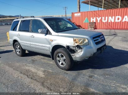 2006 HONDA PILOT EX-L Gray  Gasoline 5FNYF28576B044908 photo #1