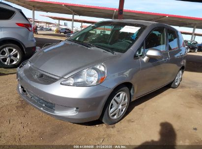 2007 HONDA FIT Silver  Gasoline JHMGD37477S026170 photo #3