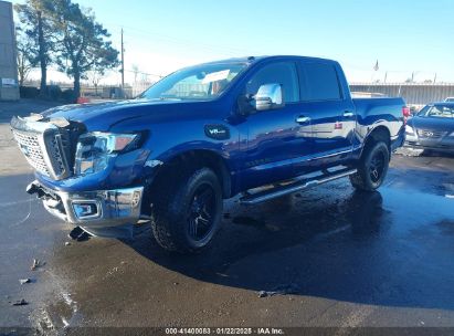 2017 NISSAN TITAN SL Blue  Gasoline 1N6AA1E56HN526155 photo #3