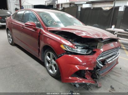 2013 FORD FUSION SE Red  Gasoline 3FA6P0H78DR386332 photo #1