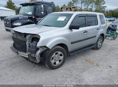 2014 HONDA PILOT LX Pewter  Gasoline 5FNYF3H21EB019772 photo #3