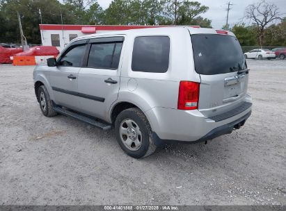 2014 HONDA PILOT LX Pewter  Gasoline 5FNYF3H21EB019772 photo #4