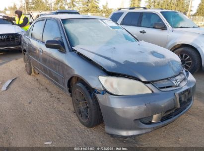 2004 HONDA CIVIC LX Gray  Gasoline 2HGES16544H570983 photo #1