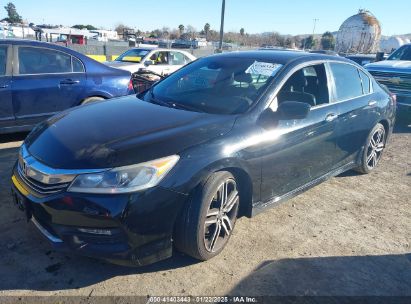 2016 HONDA ACCORD SPORT Black  Gasoline 1HGCR2F64GA245755 photo #3