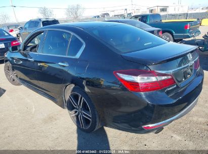 2016 HONDA ACCORD SPORT Black  Gasoline 1HGCR2F64GA245755 photo #4