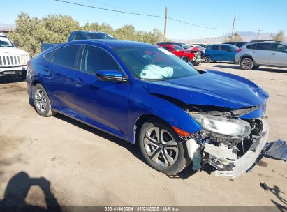 2018 HONDA CIVIC LX Blue  Gasoline 2HGFC2F58JH558936 photo #1