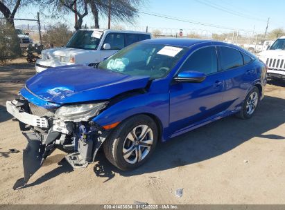 2018 HONDA CIVIC LX Blue  Gasoline 2HGFC2F58JH558936 photo #3