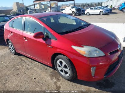 2013 TOYOTA PRIUS THREE Red  Hybrid JTDKN3DU4D5662679 photo #1