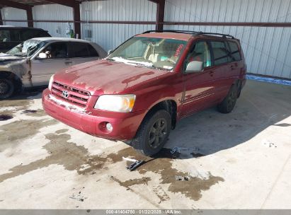 2006 TOYOTA HIGHLANDER V6 Red  Gasoline JTEEP21A660155533 photo #3