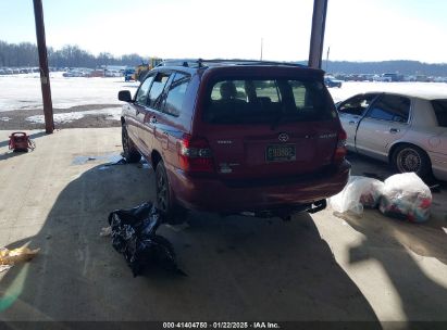 2006 TOYOTA HIGHLANDER V6 Red  Gasoline JTEEP21A660155533 photo #4