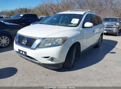 2014 NISSAN PATHFINDER SL White  Gasoline 5N1AR2MNXEC683192 photo #3