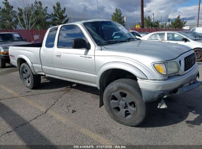 2004 TOYOTA TACOMA PRERUNNER V6 Gray  Gasoline 5TESN92N04Z443908 photo #1