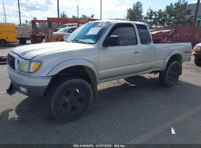 2004 TOYOTA TACOMA PRERUNNER V6 Gray  Gasoline 5TESN92N04Z443908 photo #3