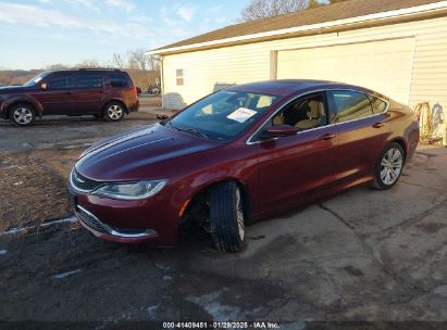 2015 CHRYSLER 200 LIMITED Red  Gasoline 1C3CCCAB2FN568224 photo #3