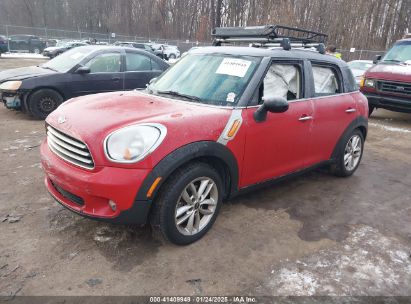 2013 MINI COUNTRYMAN COOPER Red  Gasoline WMWZB3C59DWM31060 photo #3