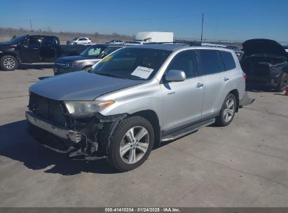 2013 TOYOTA HIGHLANDER LIMITED V6 Silver  Gasoline 5TDYK3EH8DS115736 photo #3