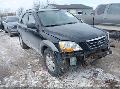 2008 KIA SORENTO EX Black  Gasoline KNDJC736685845843 photo #1