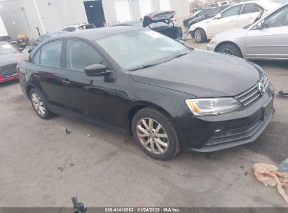 2015 VOLKSWAGEN JETTA 1.8T SE Black  Gasoline 3VWD17AJ9FM325540 photo #1