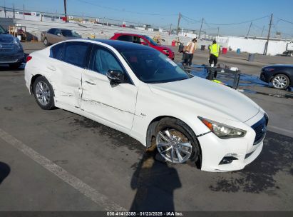 2016 INFINITI Q50 3.0T PREMIUM White  Gasoline JN1EV7AP1GM306433 photo #1