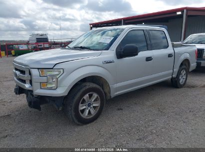 2016 FORD F-150 XLT Silver  Gasoline 1FTEW1CF2GKE97397 photo #3