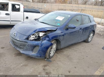 2012 MAZDA MAZDA3 I TOURING Blue  Gasoline JM1BL1L74C1572265 photo #3