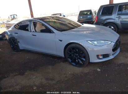 2014 TESLA MODEL S P85 Gray  Electric 5YJSA1H14EFP40457 photo #1