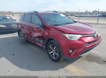 2018 TOYOTA RAV4 ADVENTURE/XLE Maroon  Gasoline 2T3WFREVXJW480854 photo #1