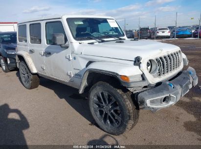 2024 JEEP WRANGLER 4XE SAHARA 4XE White  Hybrid 1C4RJXP62RW292753 photo #1