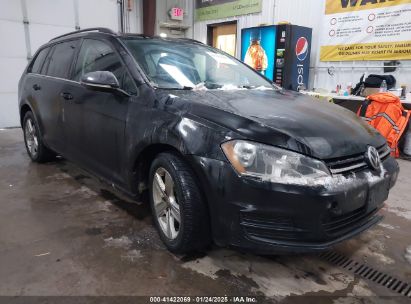 2015 VOLKSWAGEN GOLF SPORTWAGEN TDI S 4-DOOR Black  Diesel 3VWFA7AU4FM504197 photo #1