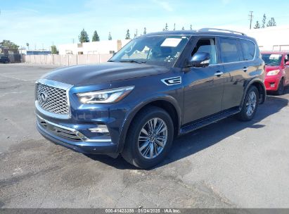 2021 INFINITI QX80 LUXE Dark Blue  Gasoline JN8AZ2AF2M9720494 photo #3