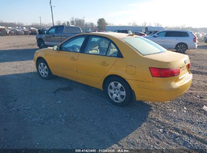 2009 HYUNDAI SONATA GLS Yellow  Gasoline 5NPET46C09H515618 photo #4