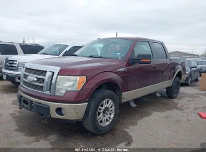 2009 FORD F-150 FX4/KING RANCH/LARIAT/PLATINUM/XL/XLT Maroon  Flexible Fuel 1FTPW14V79FA74910 photo #3