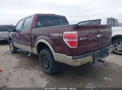 2009 FORD F-150 FX4/KING RANCH/LARIAT/PLATINUM/XL/XLT Maroon  Flexible Fuel 1FTPW14V79FA74910 photo #4