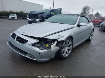 2006 BMW 650I Silver  Gasoline WBAEK13416CN75460 photo #3