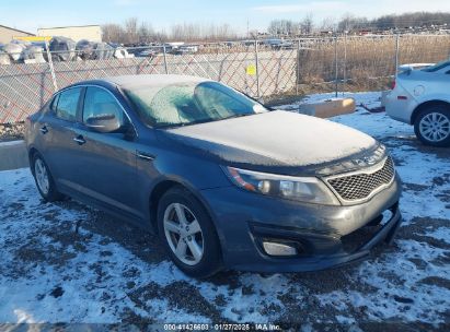 2015 KIA OPTIMA LX Gray  Gasoline KNAGM4A7XF5568898 photo #1