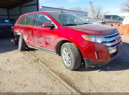 2014 FORD EDGE SEL Red  Gasoline 2FMDK3JC8EBA49681 photo #1